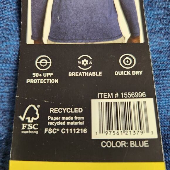 Spyder swim shirt rash guard UPF 50 blue long sleeve water sport small NWT - Picture 7 of 7